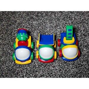 Jackpot Mini Friction Powered Vehicles Lot of 3 Cement Mixer Dump Truck Ladder T